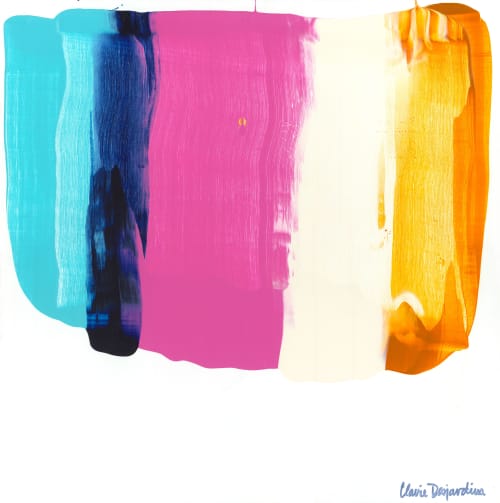 Love 14 | Oil And Acrylic Painting in Paintings by Claire Desjardins. Item made of canvas