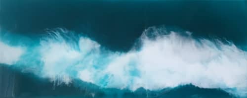 Sudden Wave | Oil And Acrylic Painting in Paintings by Art By Skevi. Item made of wood with synthetic
