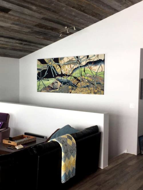 Loko Wai Fizz | Oil And Acrylic Painting in Paintings by Cudra Clover. Item composed of synthetic