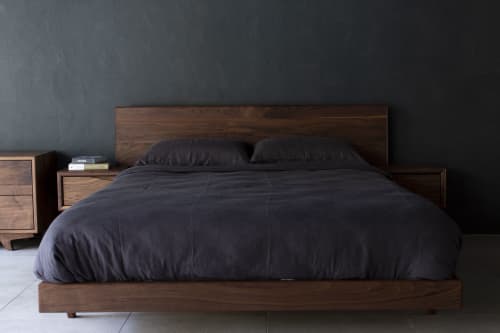JJ Bed | Beds & Accessories by Leaf Furniture. Item made of oak wood compatible with minimalism and mid century modern style