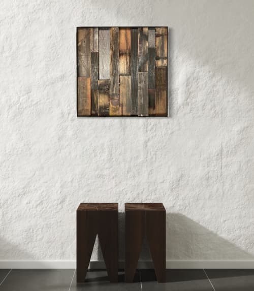 Transfigure #30 Wood (wall hanging) | Wall Sculpture in Wall Hangings by GREG MUELLER. Item composed of metal compatible with contemporary and industrial style