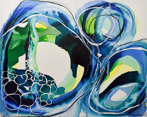 Lara Scolari Original Artwork, Voyage | Oil And Acrylic Painting in Paintings by Lara Scolari. Item composed of canvas