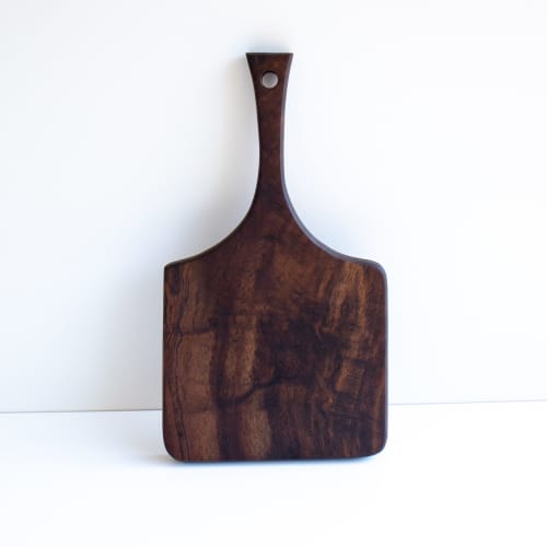 Walnut Mini Charcuterie Board | Serving Board in Serveware by JETT Woodworking LLC. Item made of walnut works with boho & minimalism style