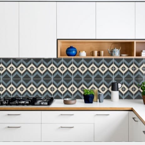 Mission Zig Zag Cement Tile | Tiles by Avente Tile. Item composed of cement