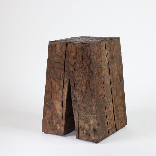 Pantalones Urban Wood Side Table | Tables by Pfeifer Studio1127734. Item composed of wood compatible with minimalism and contemporary style