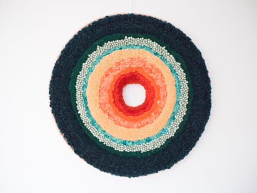 Landscape 4 | Tapestry in Wall Hangings by Yunan Ma Fiber Art. Item composed of wool and copper