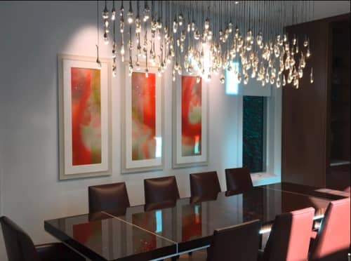 The Space Between commissioned triptych | Oil And Acrylic Painting in Paintings by Jane Guthridge. Item composed of canvas