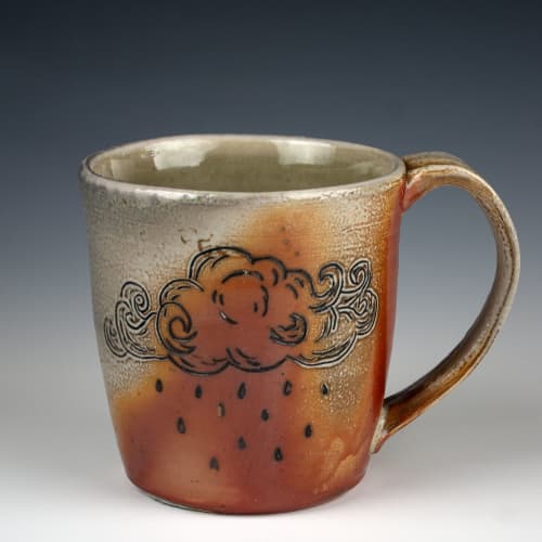 Cloud Mug | Drinkware by Denise Joyal - Kilnjoy Ceramics. Item composed of ceramic