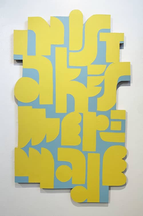 Mistakes were made | Oil And Acrylic Painting in Paintings by Judith Mayer. Item composed of wood and synthetic in contemporary or urban style