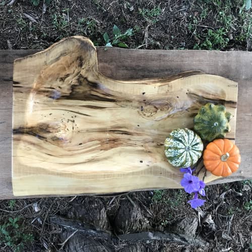Spalted Magnolia Centerpieces | Console Table in Tables by Carolina Bowl and Beam. Item made of wood