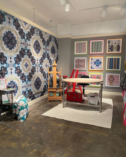 Paradigm wallpaper | Wall Treatments by Amanda M Moody | Burton James in City of Industry. Item composed of paper in mid century modern or contemporary style