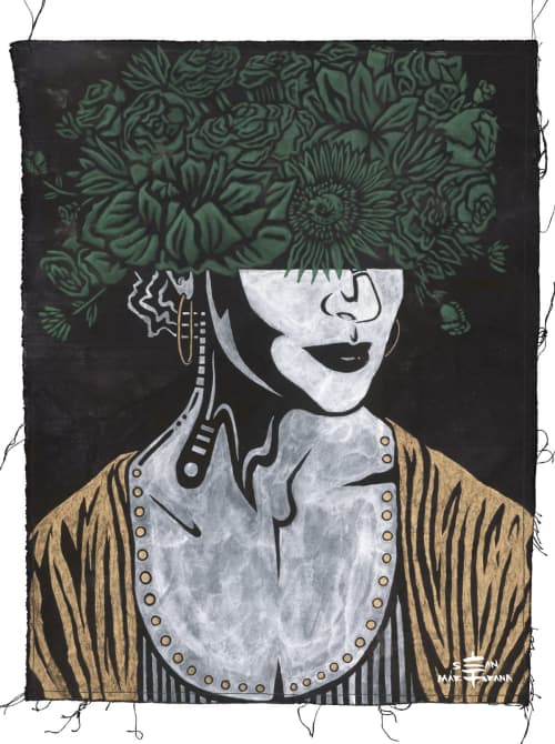 Regina by Sean Martorana | Oil And Acrylic Painting in Paintings by Sean Martorana. Item made of canvas with synthetic