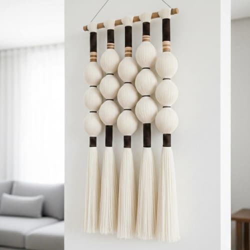 TOTEM No.1 Modern Macrame Wall Hanging | Wall Sculpture in Wall Hangings by Puvor. Item composed of cotton compatible with boho and minimalism style