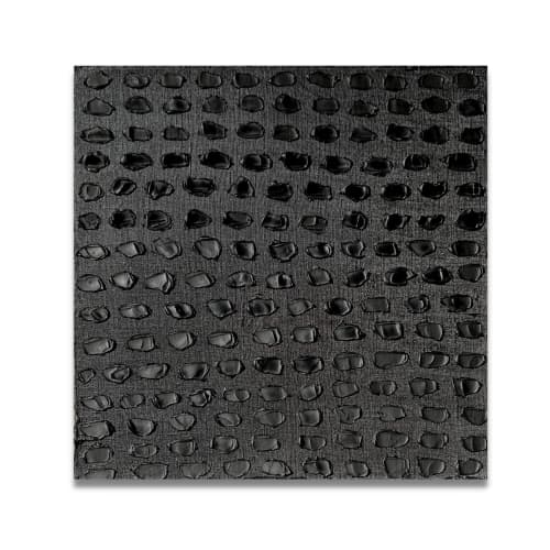 Nero Perla 36x36 | Mixed Media in Paintings by Kim Fonder