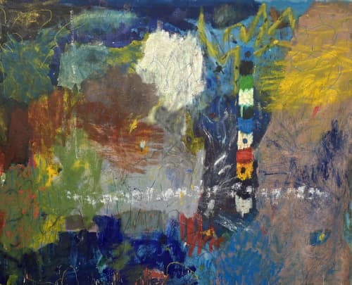 Vertical Pulse — Large Original Abstract Painting | Oil And Acrylic Painting in Paintings by Marcus Bacher