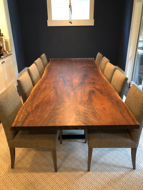 Custom Live Edge Table (12) | Conference Table in Tables by Carlberg Design. Item composed of wood
