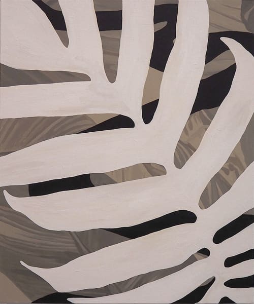 Plant Study 2 | Oil And Acrylic Painting in Paintings by Anne Blenker. Item composed of canvas compatible with minimalism style