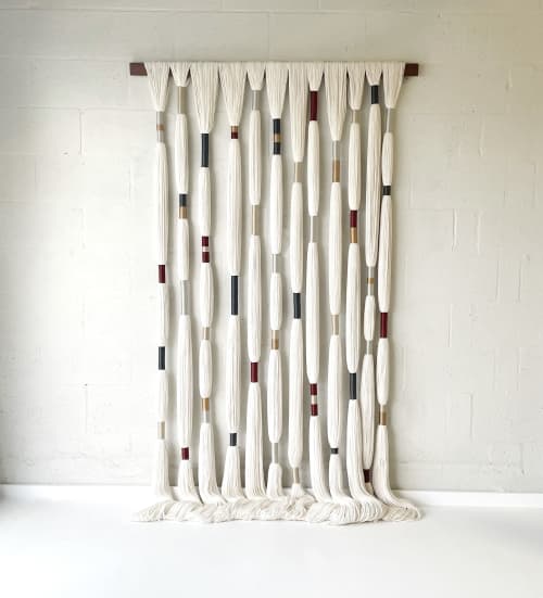 “Long Tassels” No. 1 | Macrame Wall Hanging in Wall Hangings by Vita Boheme Studio. Item composed of bamboo and cotton