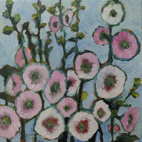 Sous un ciel bleu | Oil And Acrylic Painting in Paintings by Marielle Robichaud. Item made of canvas with synthetic