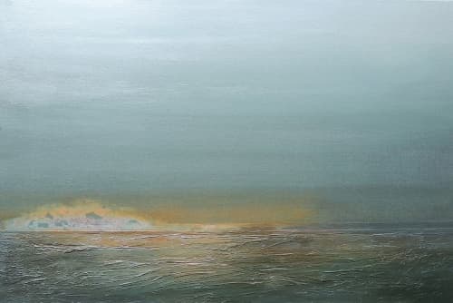 Introspective Light | Oil And Acrylic Painting in Paintings by Monica Gewurz | Ukama Gallery in Vancouver. Item composed of canvas