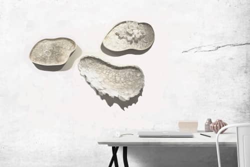 Three’s A Crowd | Wall Sculpture in Wall Hangings by Leisa Rich. Item made of synthetic