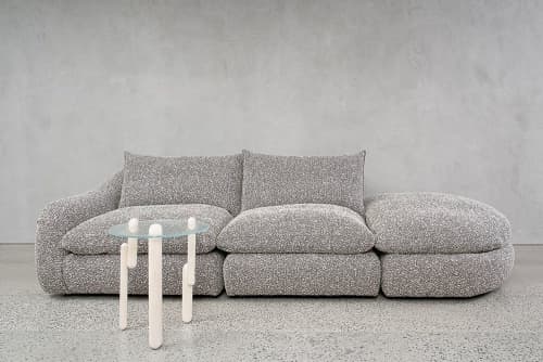 Luna #2 | Side Table in Tables by Nadine Hajjar Studio | Montreal in Montreal. Item composed of maple wood and glass