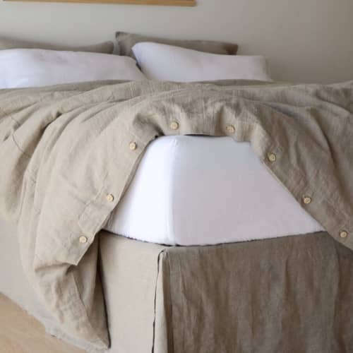 Fitted Linen Sheet by Rough Linen at Rough Linen, San Rafael Wescover