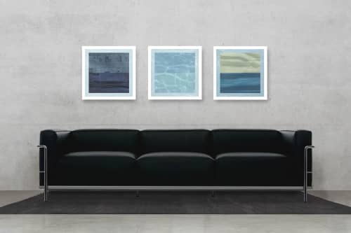 Ocean Abstract Series | Prints by Scott Woodward Meyers Art. Item composed of paper in minimalism or mid century modern style