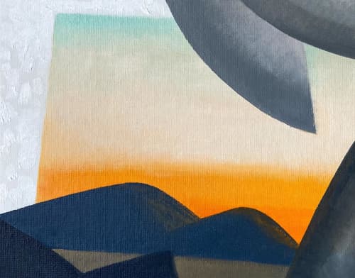 Southwest Twilight | Oil And Acrylic Painting in Paintings by William Nelson McLane. Item made of canvas