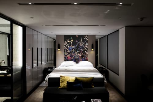 In Search of Eden | Embroidery in Wall Hangings by Leisa Rich | Private Residence, Atlanta in Atlanta. Item composed of fabric and fiber