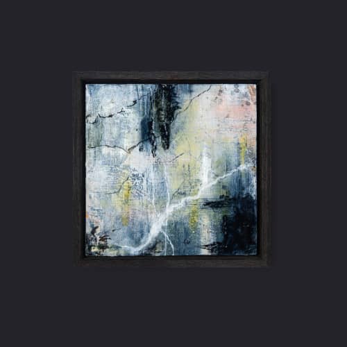 Enter the Unseen | Oil And Acrylic Painting in Paintings by Angela Licciardi Art. Item composed of wood and synthetic