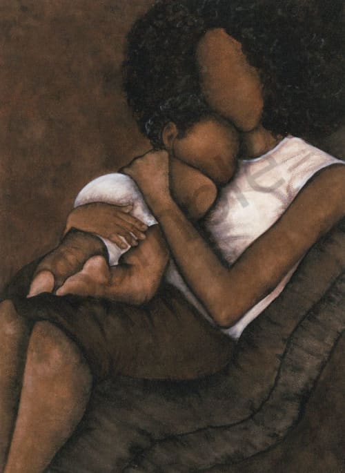 Mama's Love (Best Seller) | Prints by LaShonda Scott Robinson. Item composed of paper in contemporary or traditional style