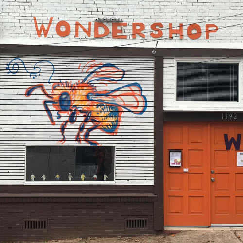WONDERSHOP Mural | Street Murals by AP Fine Arts | WONDERSHOP in Atlanta. Item made of synthetic