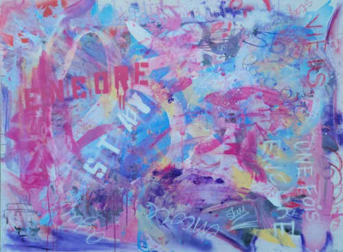 Stay Longer | Oil And Acrylic Painting in Paintings by Swann Freslon. Item made of canvas & synthetic