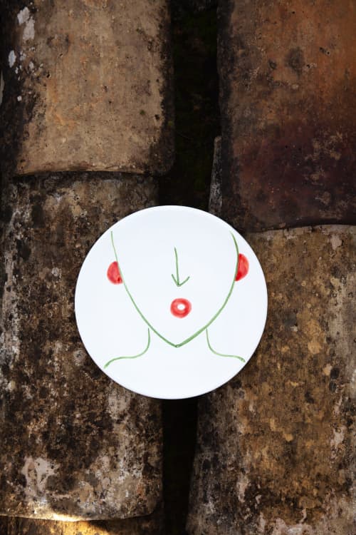 Totuccio soup plate only decor | Dinnerware by Patrizia Italiano. Item made of ceramic