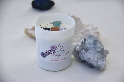 Balance Crystal Candle | Candle Holder in Decorative Objects by Marie Burgos Design and Collection. Item made of glass