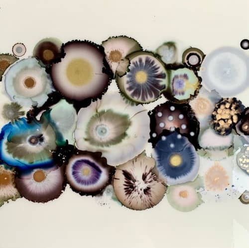 Ice Path | Mixed Media by Laura Van Horne Art | Gray Sky Gallery in Seattle. Item made of wood with synthetic