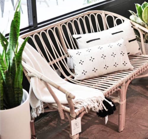 The Ten in White w/Teak | Planter in Vases & Vessels by LBE Design | HOME + HOUND in San Diego. Item made of ceramic