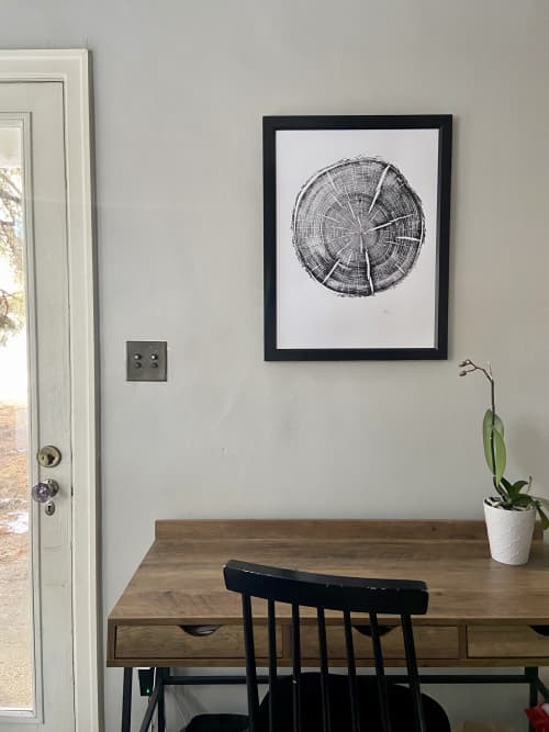 Black Hills, SD. Original woodcut print 18x24 inches | Prints by Erik Linton. Item composed of paper
