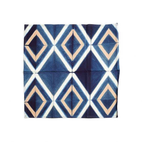 Tisa Indigo Table Napkin ( set of 4 ) | Linens & Bedding by Studio Variously. Item composed of cotton in contemporary style