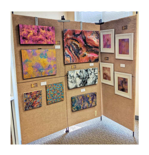 Art on View | Oil And Acrylic Painting in Paintings by Soulscape Fine Art + Design by Lauren Dickinson | American National Bank of Texas in Forney. Item made of synthetic