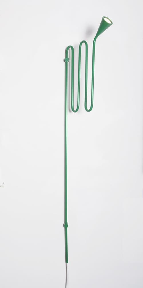 Louis Wall Lamp - Large, Uplight, Plug-In | Lighting by Sara Schoenberger. Item made of metal works with minimalism & scandinavian style