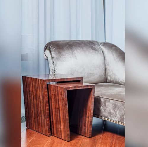 I Set of Bedside Tables | Tables by Luisa Peixoto Design. Item composed of wood in contemporary or modern style