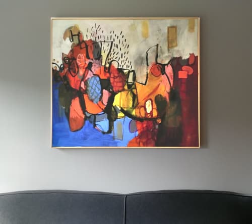"Of Countries and Cities" | Oil And Acrylic Painting in Paintings by Matthew Mahler. Item composed of canvas