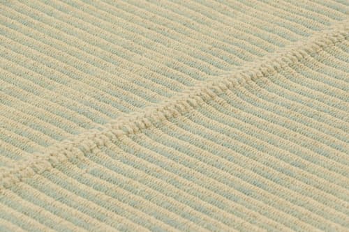 Rug & Kilim’s Contemporary Kilim in Blue and Beige Textural | Area Rug in Rugs by Rug and Kilim