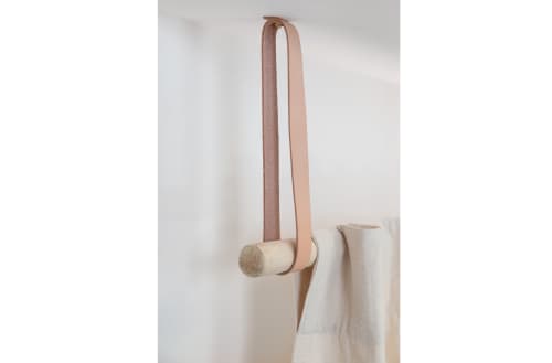 Veg-Tan Leather Suspension Strap | Storage by Keyaiira | leather + fiber | Artist Studio in Santa Rosa. Item made of leather