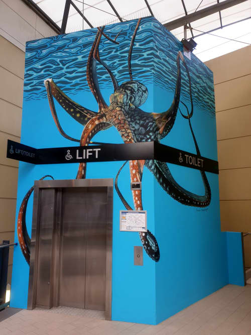 Octopus | Murals by Susan Respinger | Watertown Brand Outlet Centre in West Perth. Item composed of synthetic