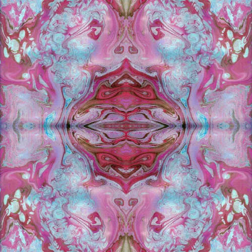 Psychedelic marbling patterns | Prints by KALEIDO MARBLING ART. Item composed of canvas & paper