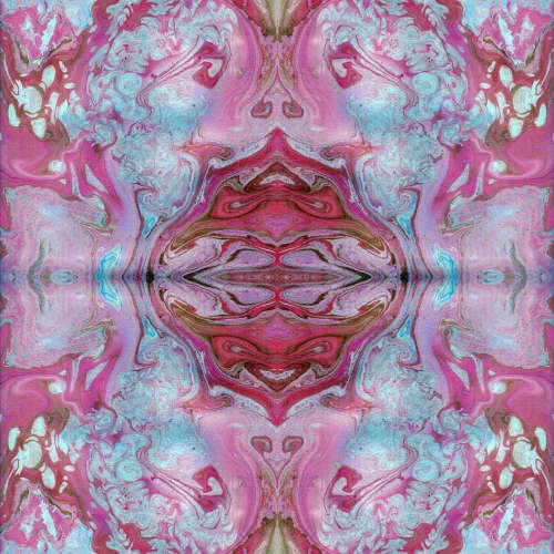 Psychedelic marbling patterns | Prints by KALEIDO MARBLING ART. Item composed of canvas & paper