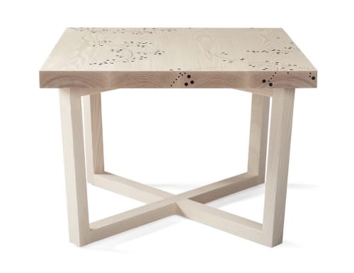 Nail Inlay End Table No. 202 | Tables by Peter Sandback. Item made of wood works with contemporary & modern style